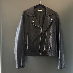 Topshop Black Leather Jacket